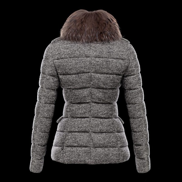 Moncler speciale staccabile del collare della pelliccia E bowknot Slim Cappotti
